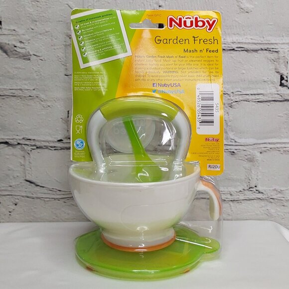 NUBY 'GARDEN FRESH MASH~N~FEED' BOWL & STORAGE - Picture 3 of 16
